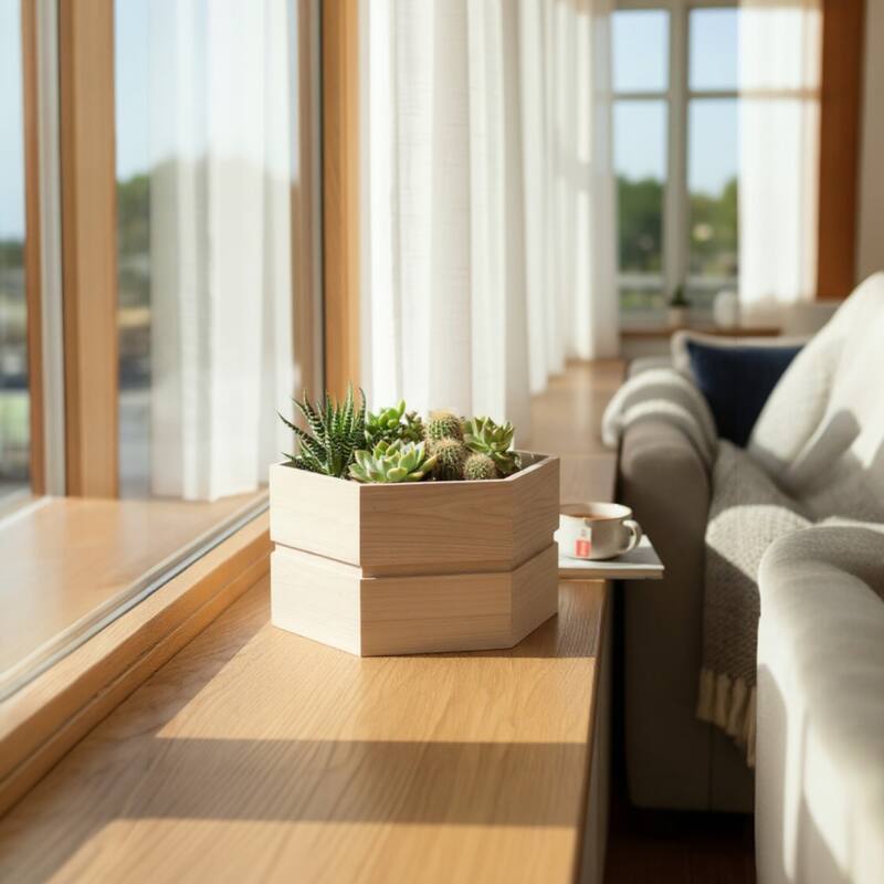 Hexagon Terrace Planter Box Short