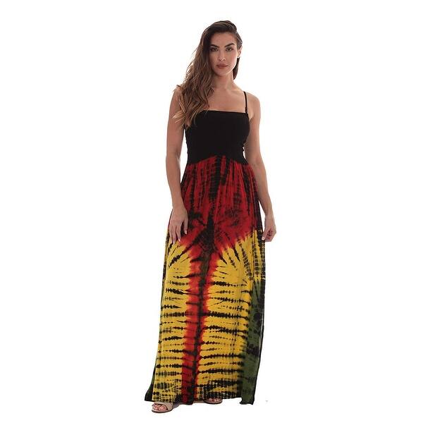 Shop Riviera Sun Rasta Long Smocking Dresses For Women Rasta 1