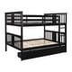 preview thumbnail 20 of 32, Multifunctional Bunk Bed With Storage,Full over Full Bunk Bed with Drawers and Ladder for Bedroom, Guest Room Furniture