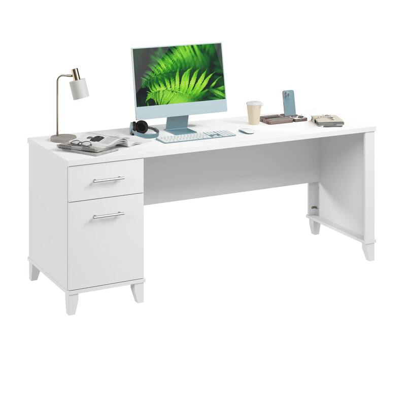 Bush Furniture Somerset 72W Office Desk with Storage Drawers