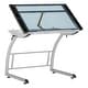 preview thumbnail 13 of 13, Studio Designs Triflex Metal and Glass Drawing Table Height Adjustable Silver
