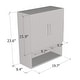 preview thumbnail 5 of 11, Meble Furniture Madera 07 Over the Toilet Cabinet (20"W x 24"H) - Modern Matte Finish Bathroom Storage