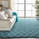 preview thumbnail 52 of 114, Nourison Amore Shag Area Rug Aqua - 6'7" x 9'6" - Runner/Rectangle
