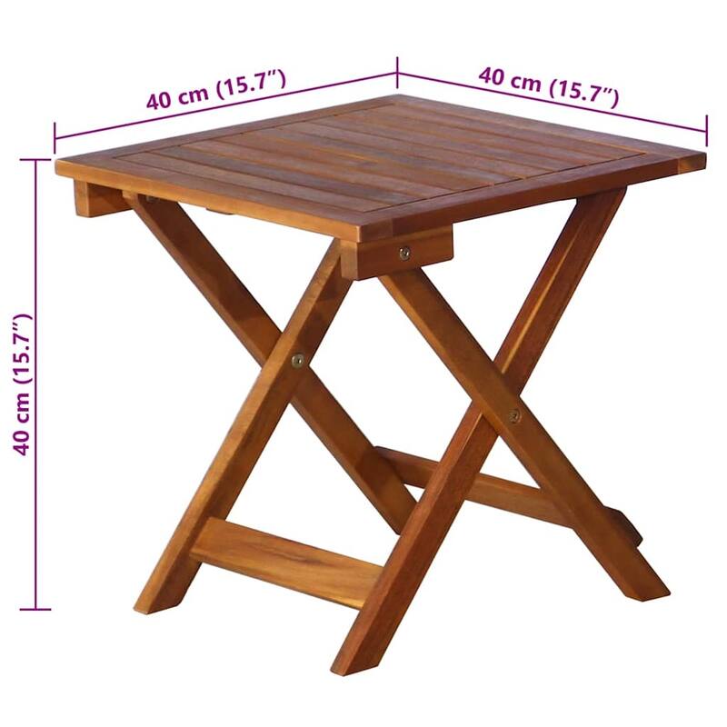 vidaXL Patio Sun Lounger with Cushion Solid Acacia Wood - 72.4" x 21.7" x 25.2"