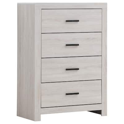 Brantford Farmhouse Wood 4-drawer Bedroom Chest