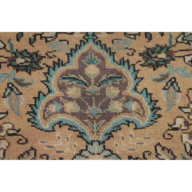 Tabriz Persian Vintage Area Rug Hand-Knotted Wool Carpet - 6'9"x 9'9"