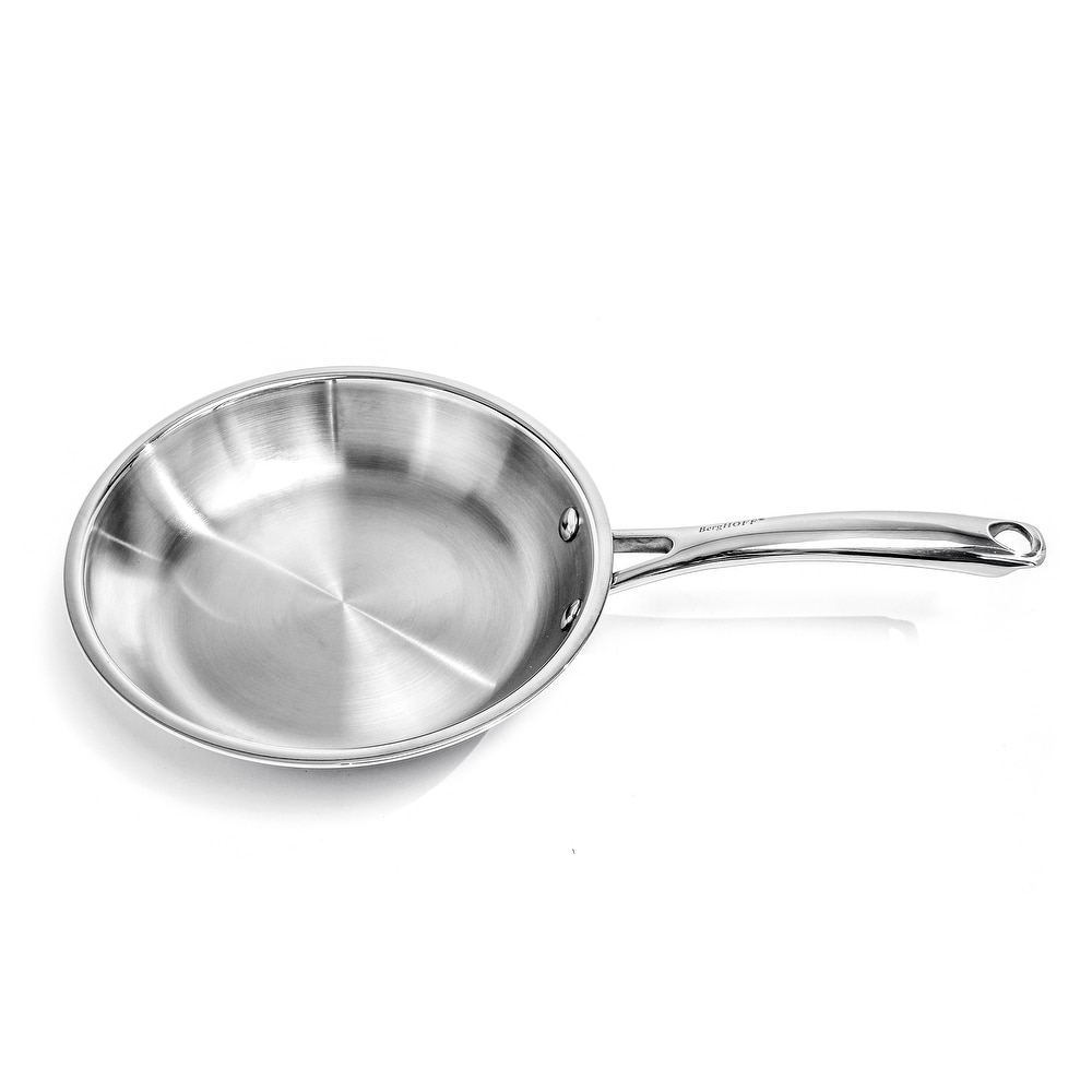 BergHOFF Balance Non-Stick Ceramic Frying Pan 9.5 and Nylon Turner Set, Recycled Material - Sage