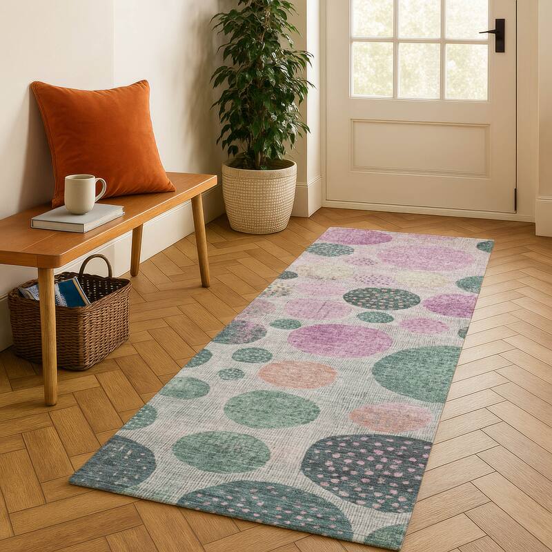 Premium Washable Super Soft Mayfield Rug - Cactus - 2'3" x 7'6"