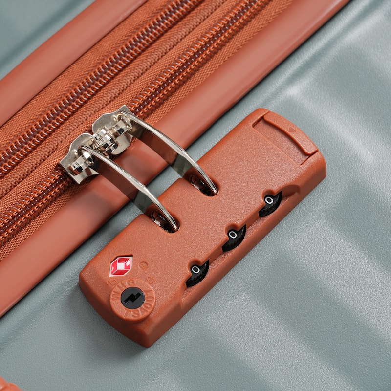 Luggage Sets 5 Piece with Front Opening, Hardside Expandable Carry on Suitcase with Spinner Wheels TSA Lock USB Port Cup Holder