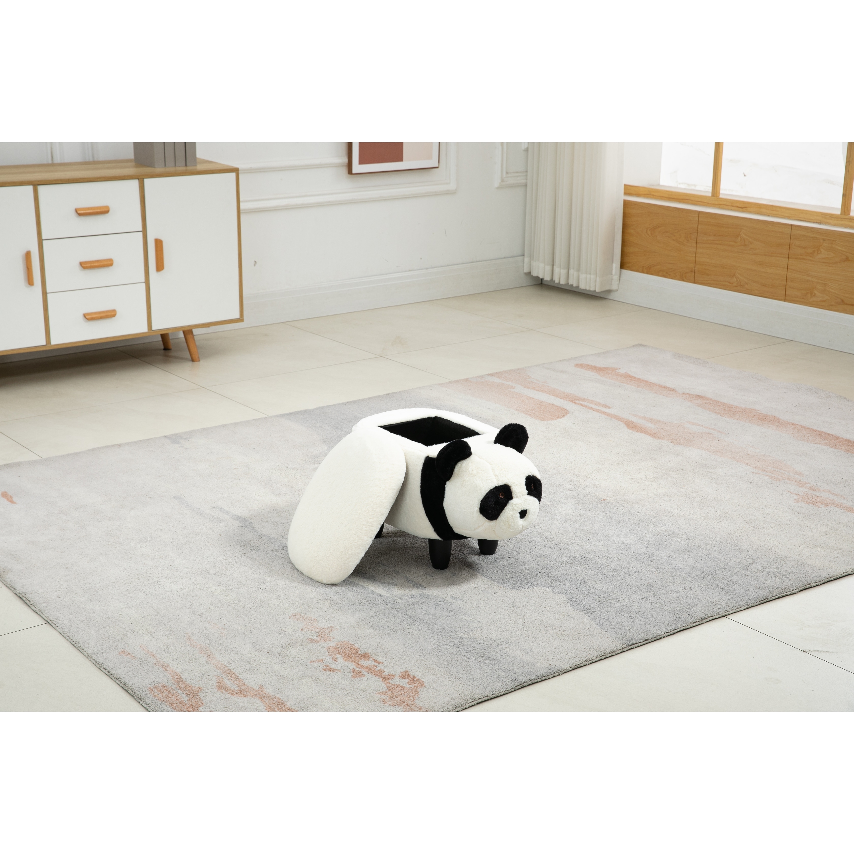 Animal Upholstered Storage Kids Ottoman