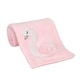 preview thumbnail 1 of 4, Bedtime Originals Blossom Pink/White Swan Coral Fleece Baby Blanket