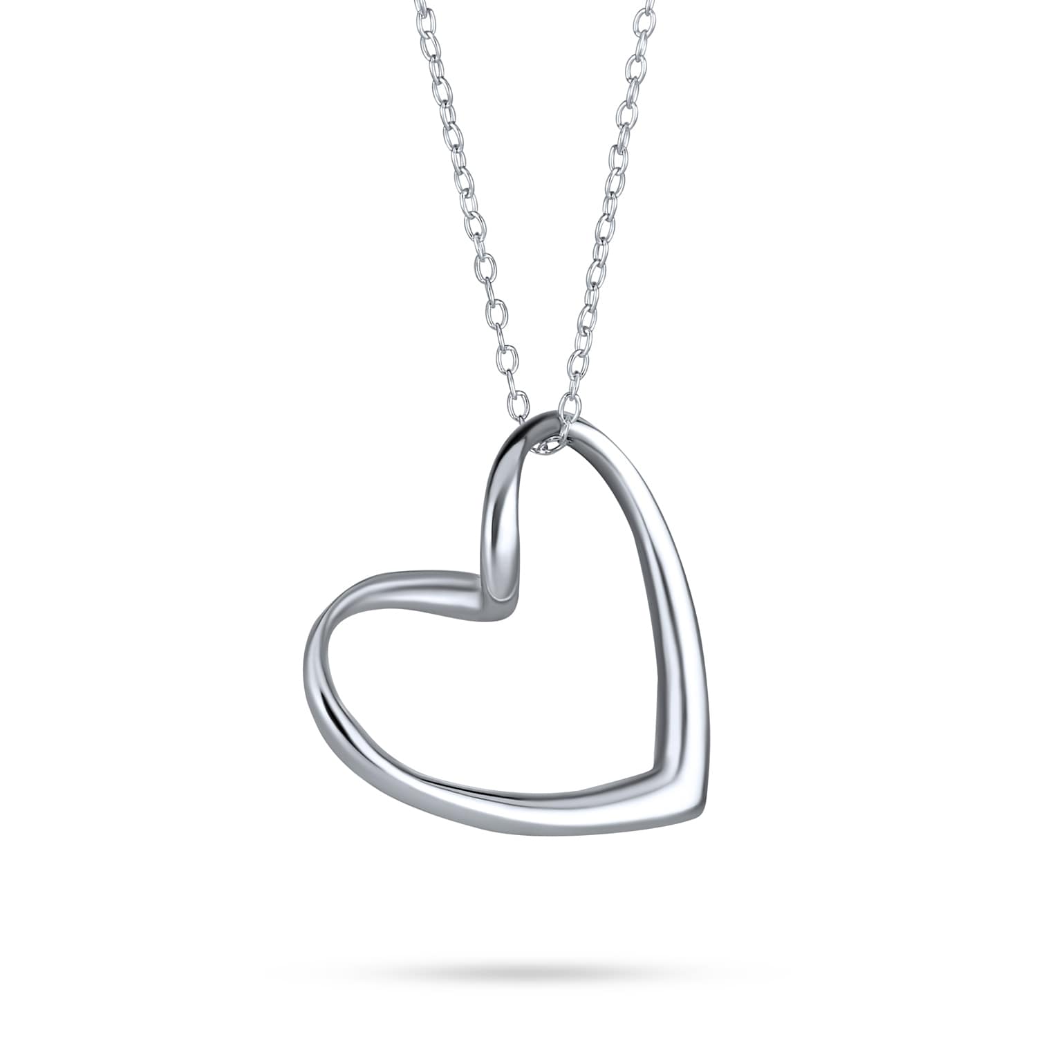Plain Heart .925 Sterling Silver Pendant Plain Heart .925 Sterling Silver Pendant