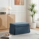preview thumbnail 79 of 152, Rectangle Chenille Upholstered Storage Ottoman