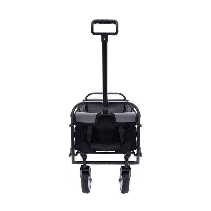 Foldable Wagon with Straps, Beach & Utility Cart, 225lb Capacity