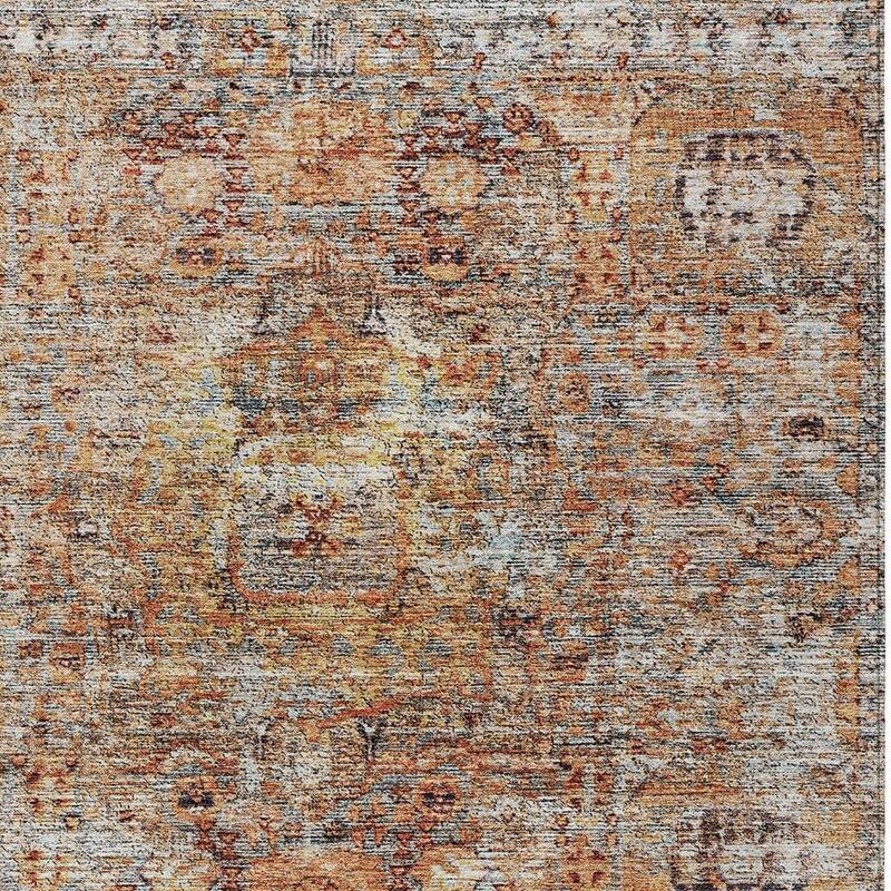 HomeRoots Floral Traditional Rectangle Outdoor Rug
