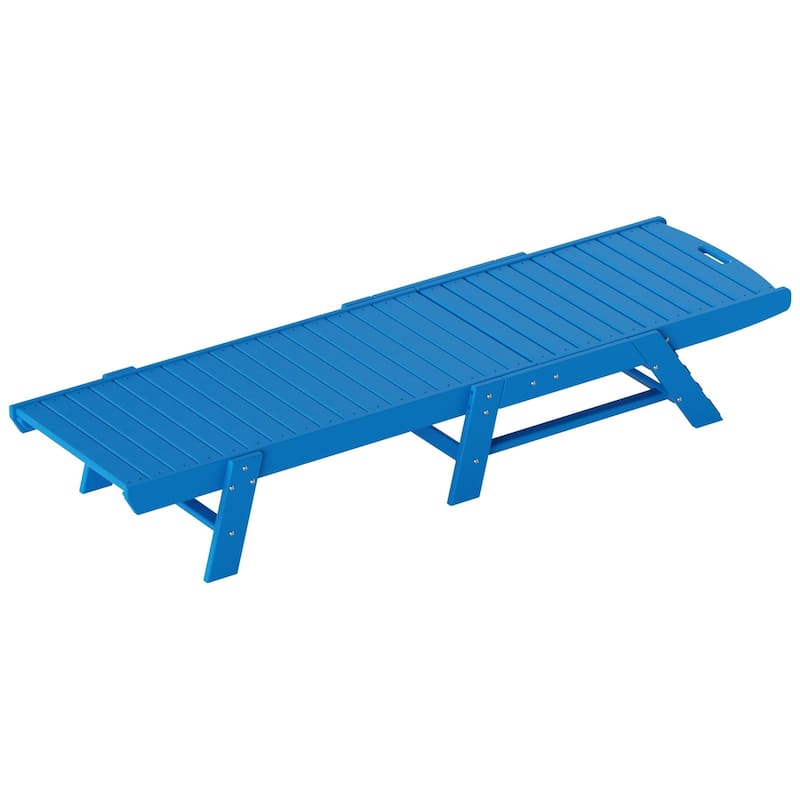 Laguna Hdpe All Weather Outdoor Patio Pool Reclining Armless Chaise Lounge