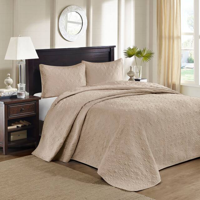 Madison Park Mansfield Reversible Bedspread Set