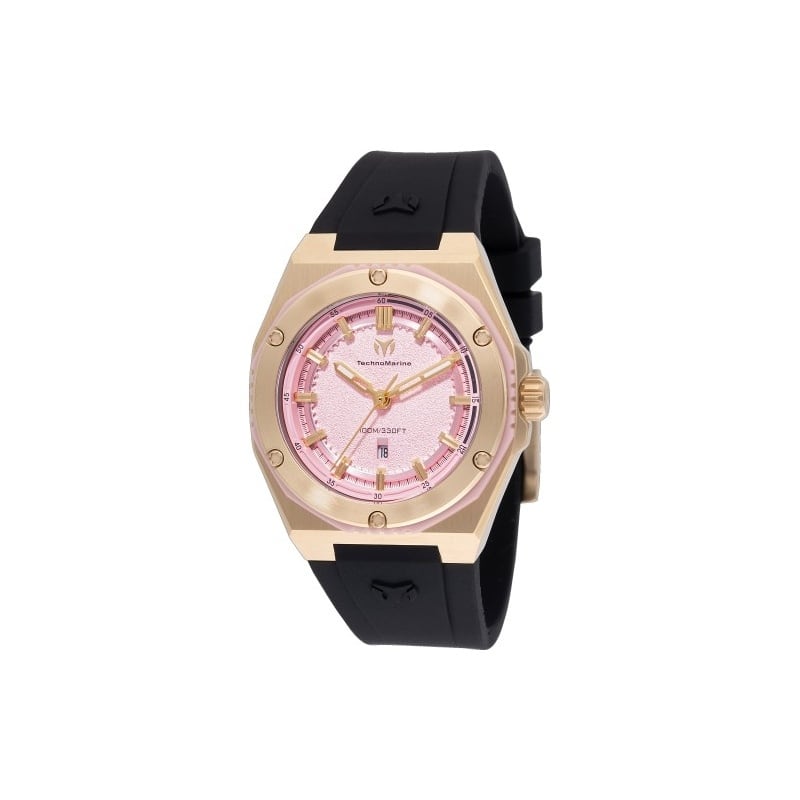 Technomarine Women's TM-416084 CORAL Quartz 3 Hand Pink Dial Watch