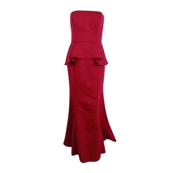 adrianna papell red gown