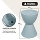 preview thumbnail 9 of 143, Boyd Round Side Table with Ribbed Design Base - Accent Hourglass End Table with Removable Lid for Living Room & Bedroom