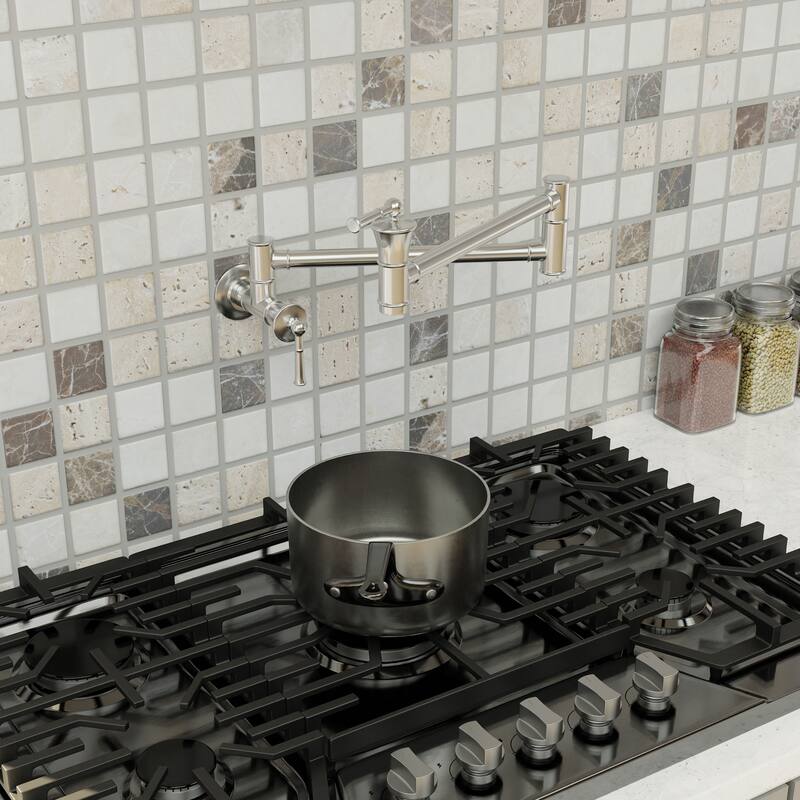 Clihome Double Handle 360 Degree Kitchen Pot Filler
