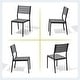 preview thumbnail 32 of 39, 11/13-Piece Outdoor Aluminum Dining Table Set Rectangular Table with Umbrella Hole and Stackable Chairs