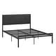 preview thumbnail 5 of 13, Brunia Metal Platform Bed with Geometric Headboard by iNSPIRE Q Classic