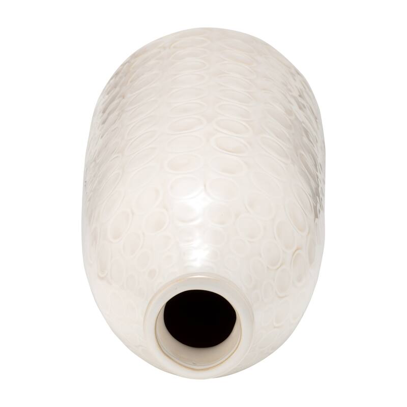 Sagebrook Home Elegant Ceramic Vase, Textured Finish, Home Decor Accent