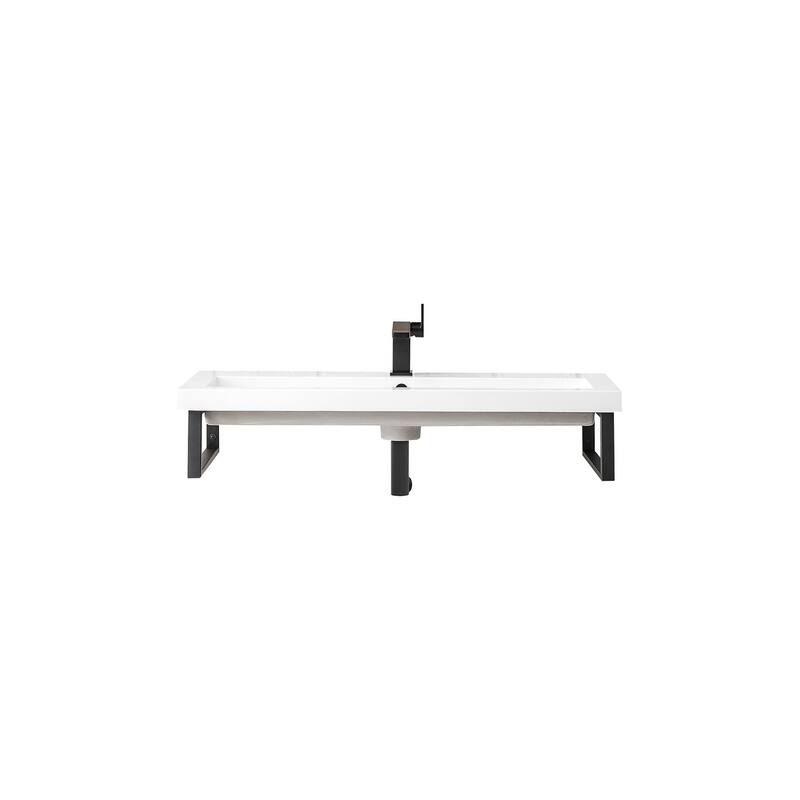 James Martin Vanities 055BK1639.5WG2 Boston 39-3/8" Rectangular - Matte Black