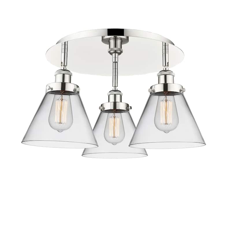Innovations Lighting Cone - 3 Light 20" Flush Mount