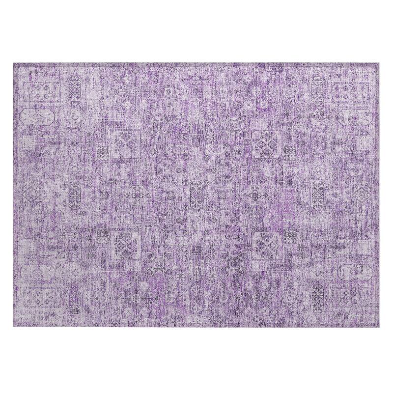 Machine Washable Indoor/ Outdoor Chantille Vintage Traditional Rug