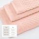 preview thumbnail 75 of 197, Linery & Co. Cotton Diamond Waffle Texture Bath Towels
