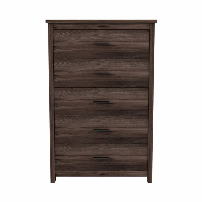 American Country Style Wooden Dresser with Five Drawers