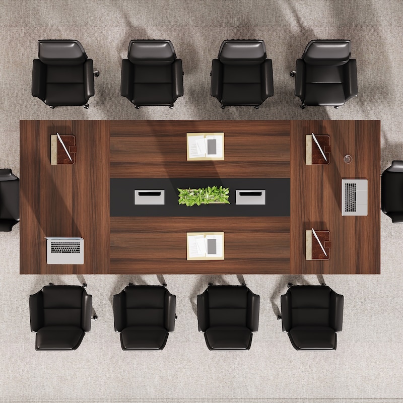 8ft Conference Table, Modern Office Meeting Room Table