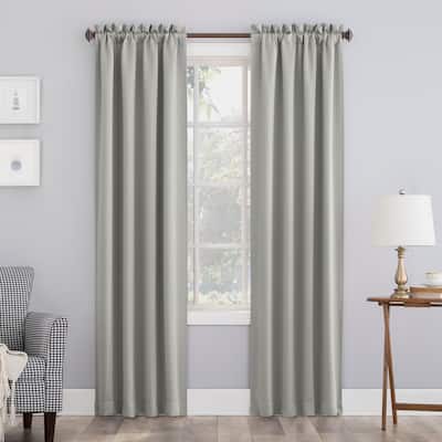 Sun Zero Hayden Energy Saving Blackout Rod Pocket 1-Piece Curtain Panel, Single Panel