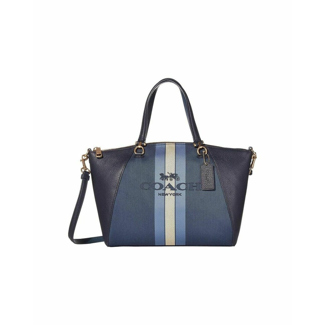 coach prairie satchel in signature jacquard