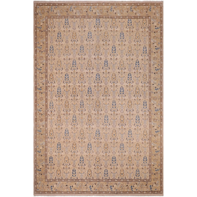 Vintage Herati Bidjar Hand Knotted Wool Rug - 9'2'' x 11'11''