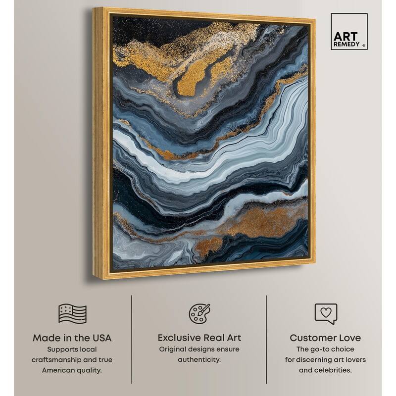 Acrylic Flow II Canvas by Art Remedy