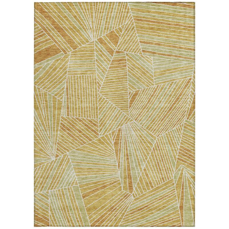 HomeRoots Geometric Transitional Rectangle Outdoor Rug