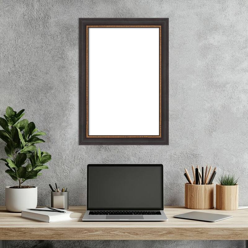 Amanti Art Ashton Black Framed Dry Erase Magnetic Board