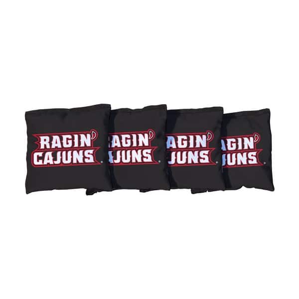 slide 2 of 3, Louisiana Ragin Cajuns Black Cornhole Bags All-Weather Resin Filled