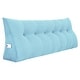 preview thumbnail 147 of 182, WOWMAX Large Reading Wedge Headboard Pillow for Bed Rest Back Support