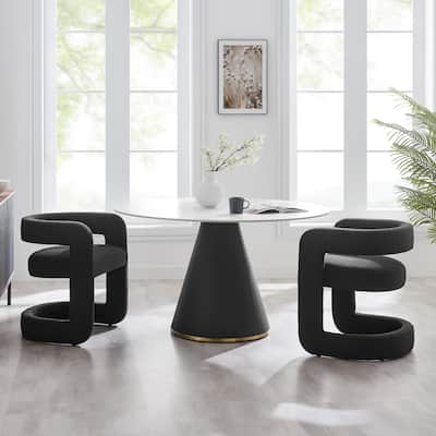 NPD Furniture Althea Boucle Dining Side Chair