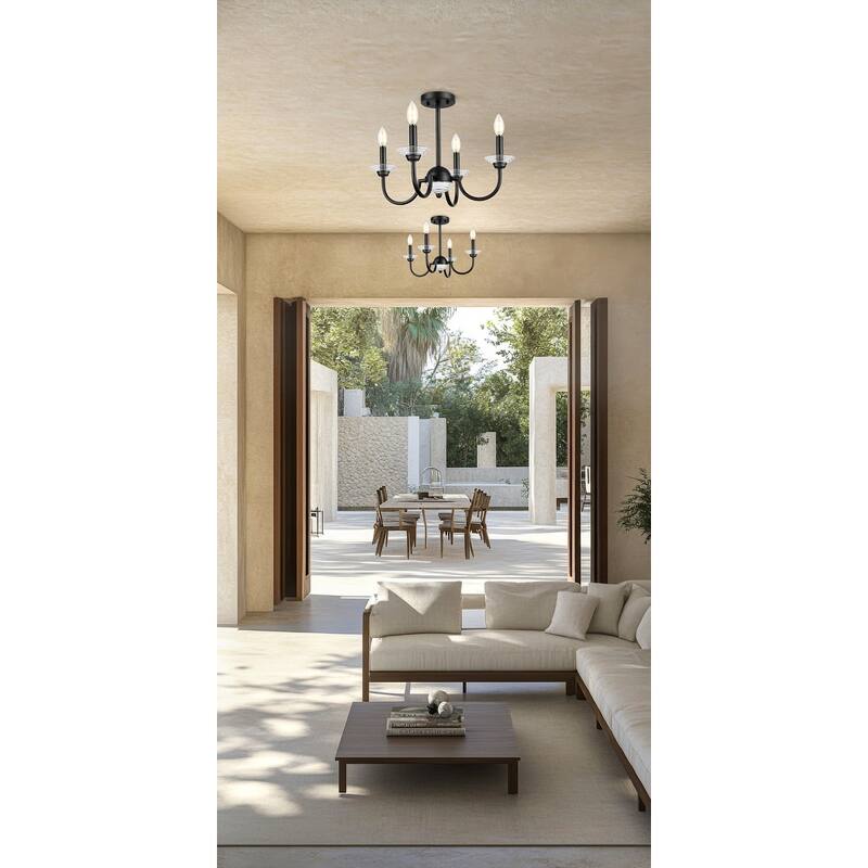 Z-Lite 352-4SF Allistair 4 Light 20" Wide Semi-Flush Ceiling Fixture