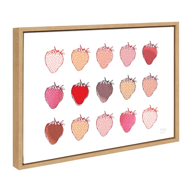 Kate and Laurel Sylvie Fields Print Framed Canvas by Statement Goods - 18x24 - Plastic - Brown