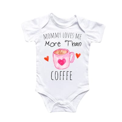 Coffee Latte Love - Baby Boy Girl Clothes Infant Bodysuit Funny Cute Newborn