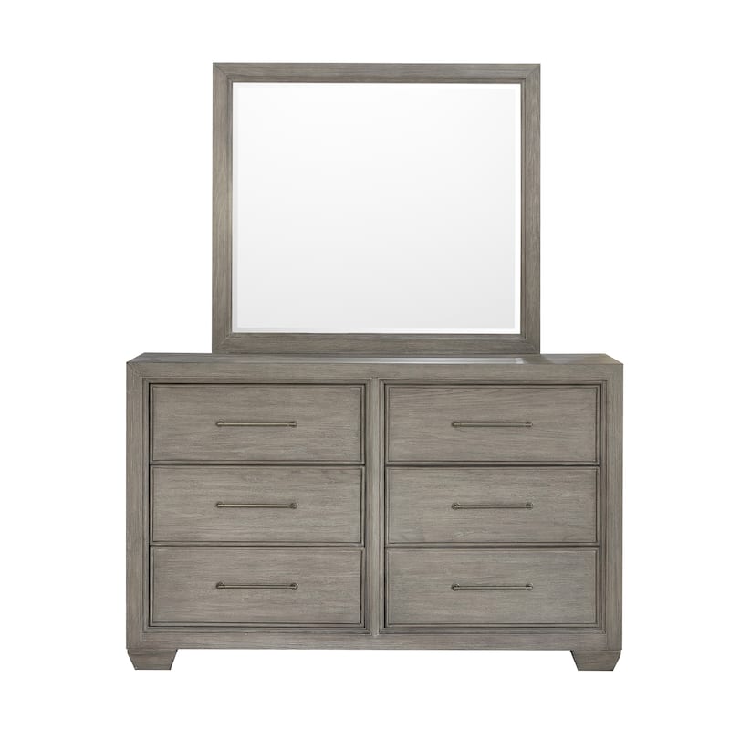 Andover 6 Drawer Dresser with Mirror