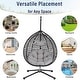 preview thumbnail 8 of 77, Wicker Hanging Egg Chair for Indoor and Outdoor Relaxation