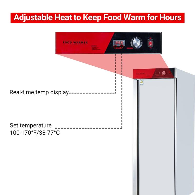 Food Warming Cabinet - Hot Box Food Warmer, 850W