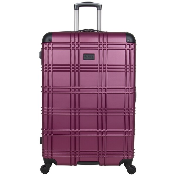pink hardside suitcase
